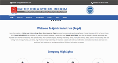 Desktop Screenshot of gahirindustries.com