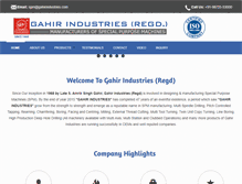 Tablet Screenshot of gahirindustries.com